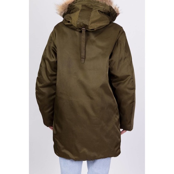 70s N3B Cold Weather Parka Coat - Men's Large, 42L | Military Arctic‎ Jacket - Picture 6 of 9